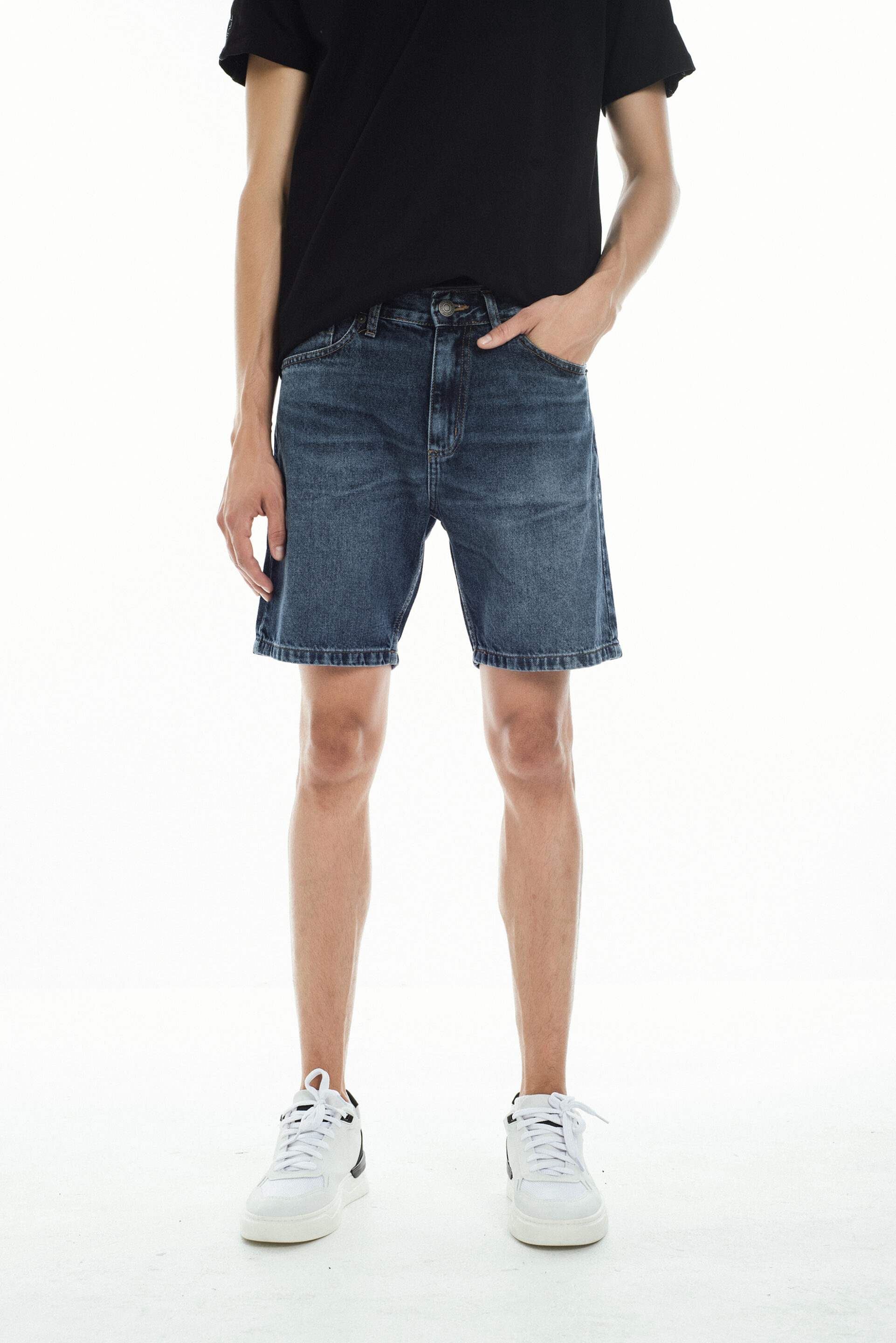 H Bermuda Straight Dark Blue - Imagen 4