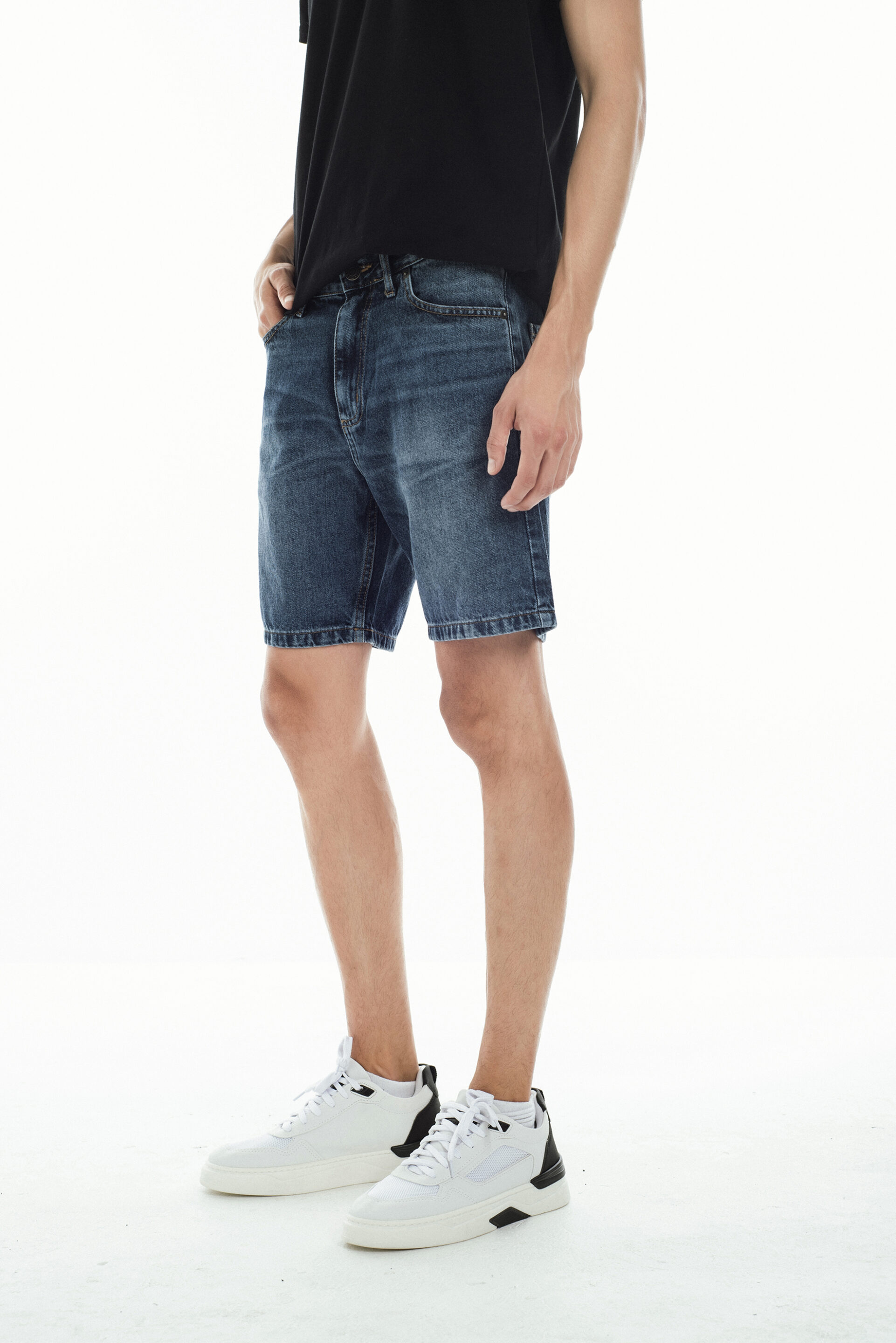 H Bermuda Straight Dark Blue - Imagen 5