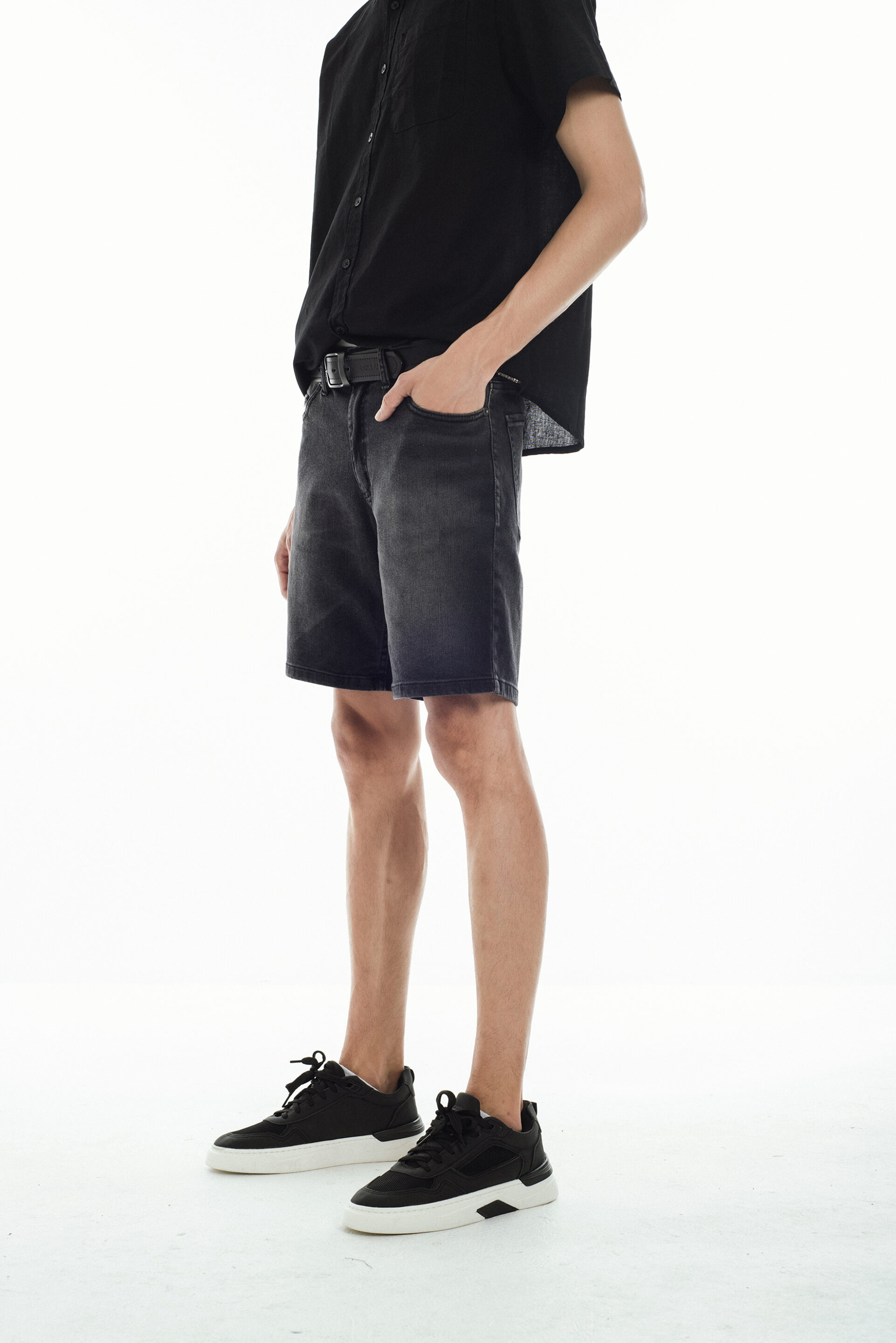 H Bermuda Slim Stone Black - Imagen 5