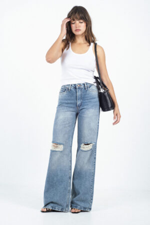Jean Nina Vintage Blue Destroyed