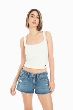 Short Hanna Mid Blue Destroyed