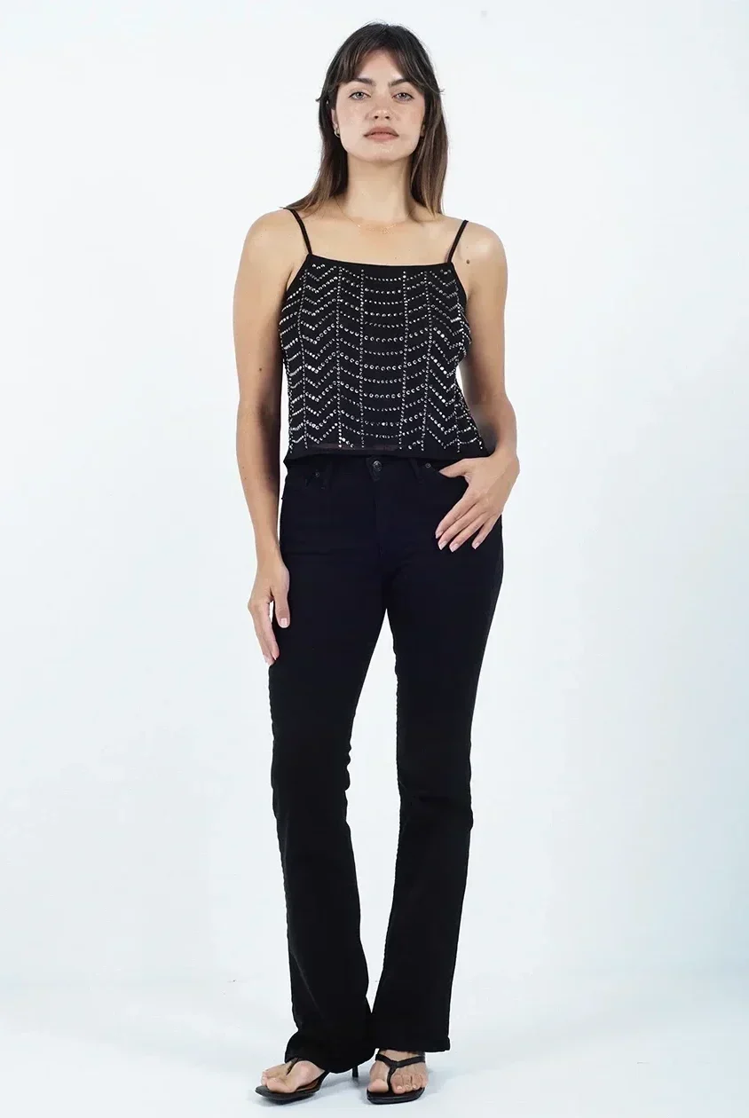 Jean Billie Stone Black