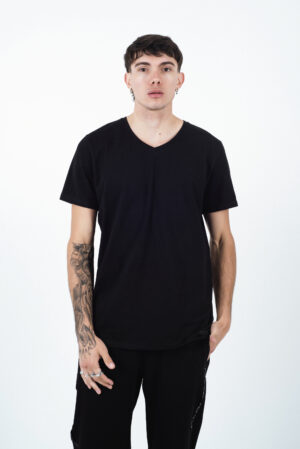 H Remera Basic Spandex Esc V