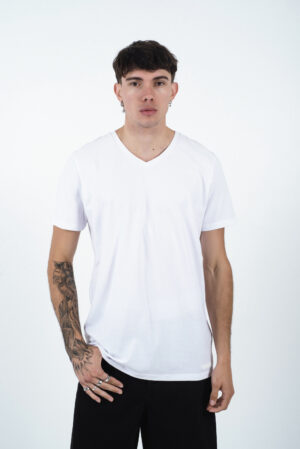 H Remera Basic Spandex Esc V