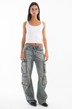 Pantalón Cargo Bright Blue