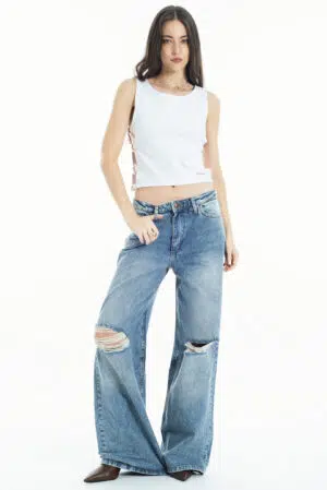 Jean Nina Vintage Blue Destroyed