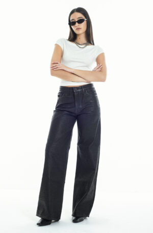 Jean Nina Black Leather