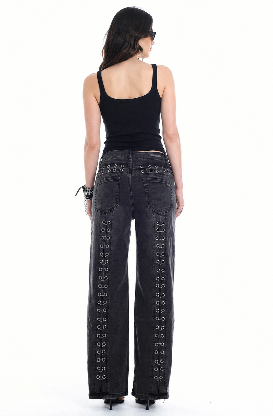 Jean The Punk Wide Leg Black