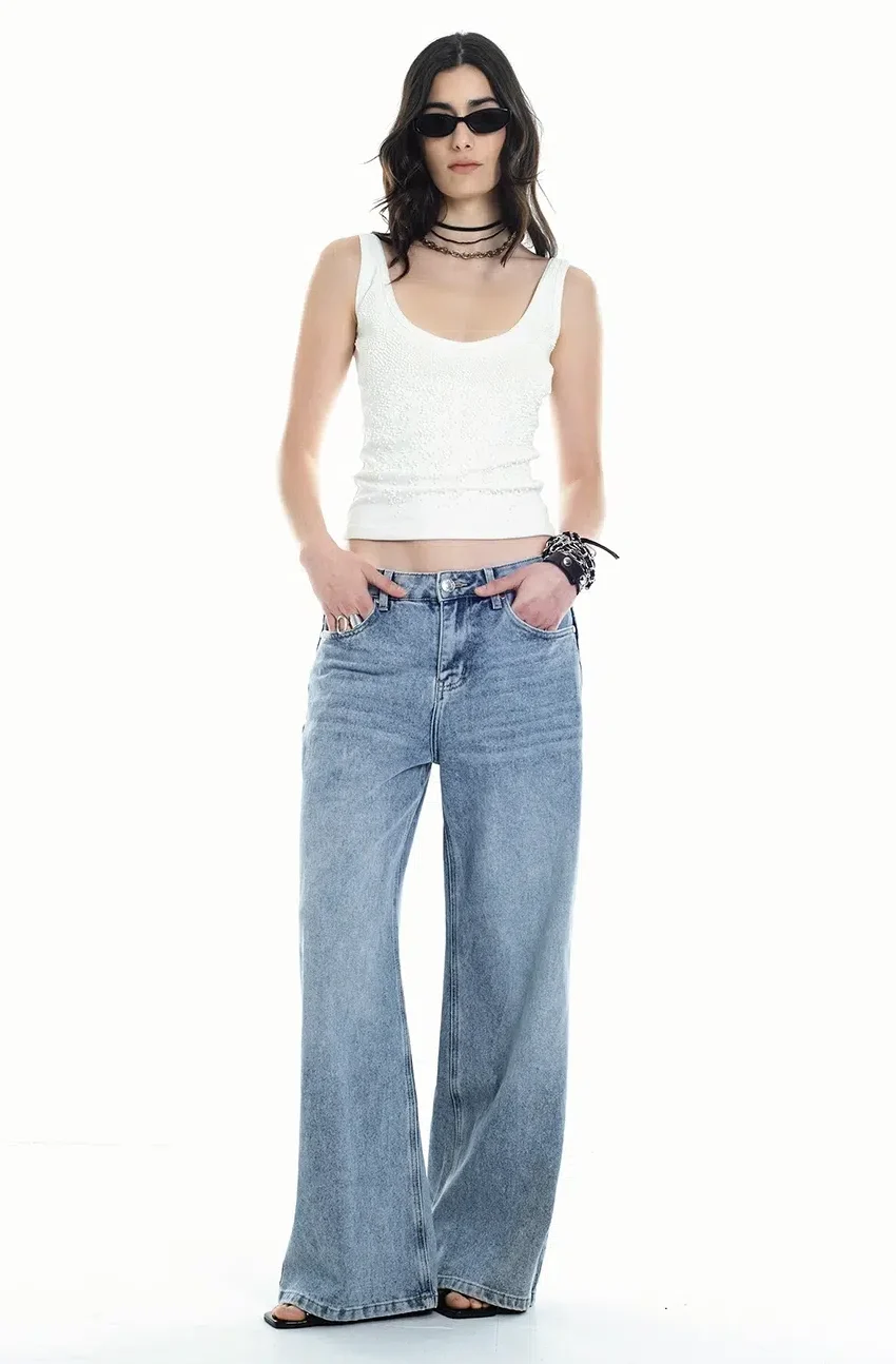 Jean The Punk Wide Leg Blue - Imagen 2