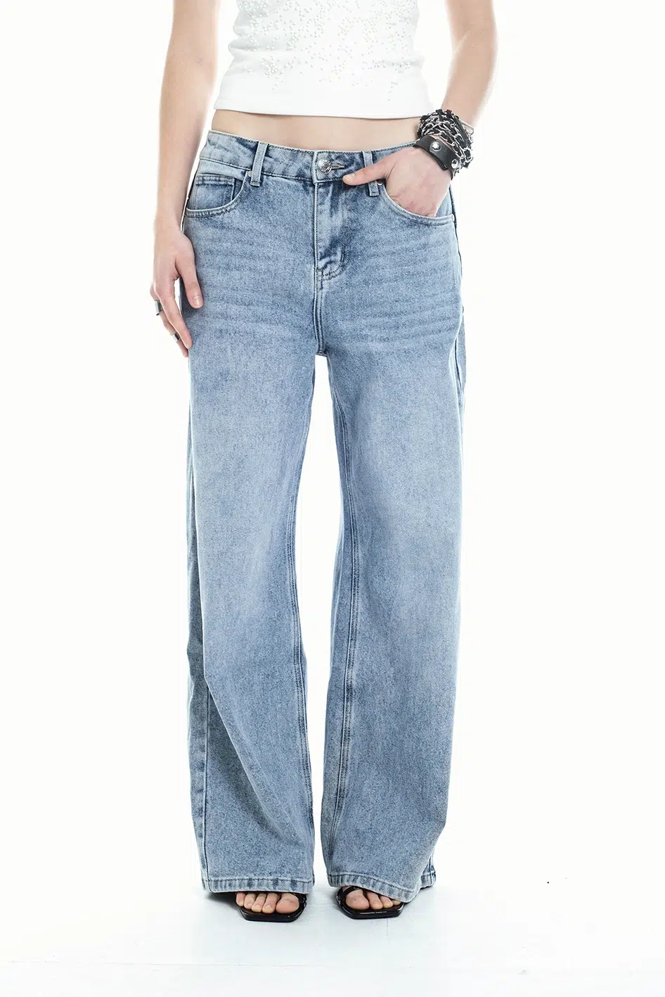Jean The Punk Wide Leg Blue - Imagen 3