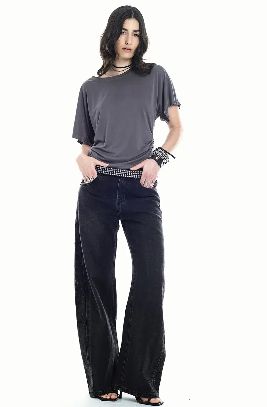 Jean Rebel Barrel Black - Imagen 2