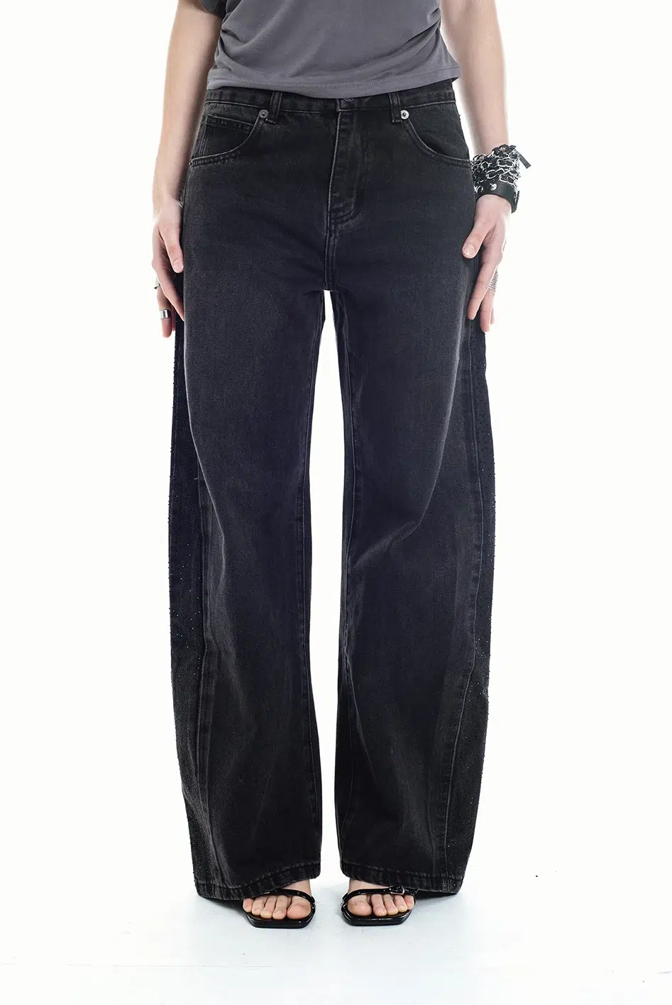 Jean Rebel Barrel Black - Imagen 3