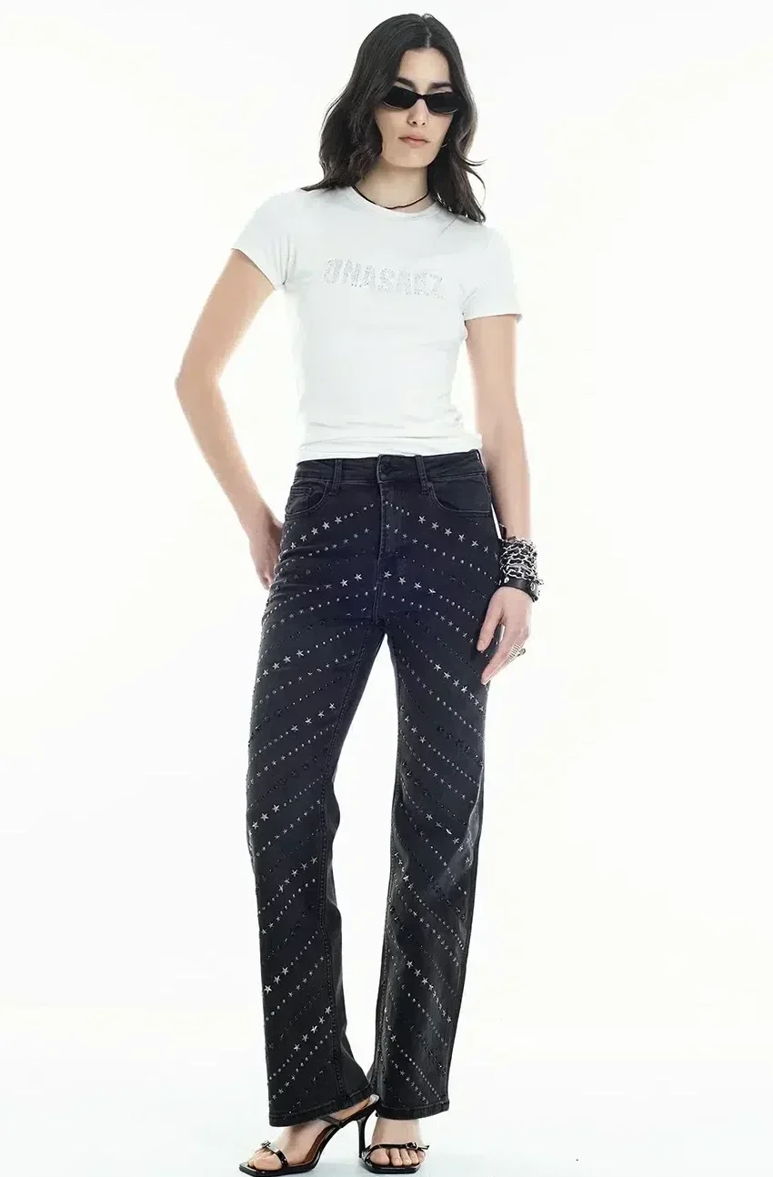 Jean Stud Flare Fit