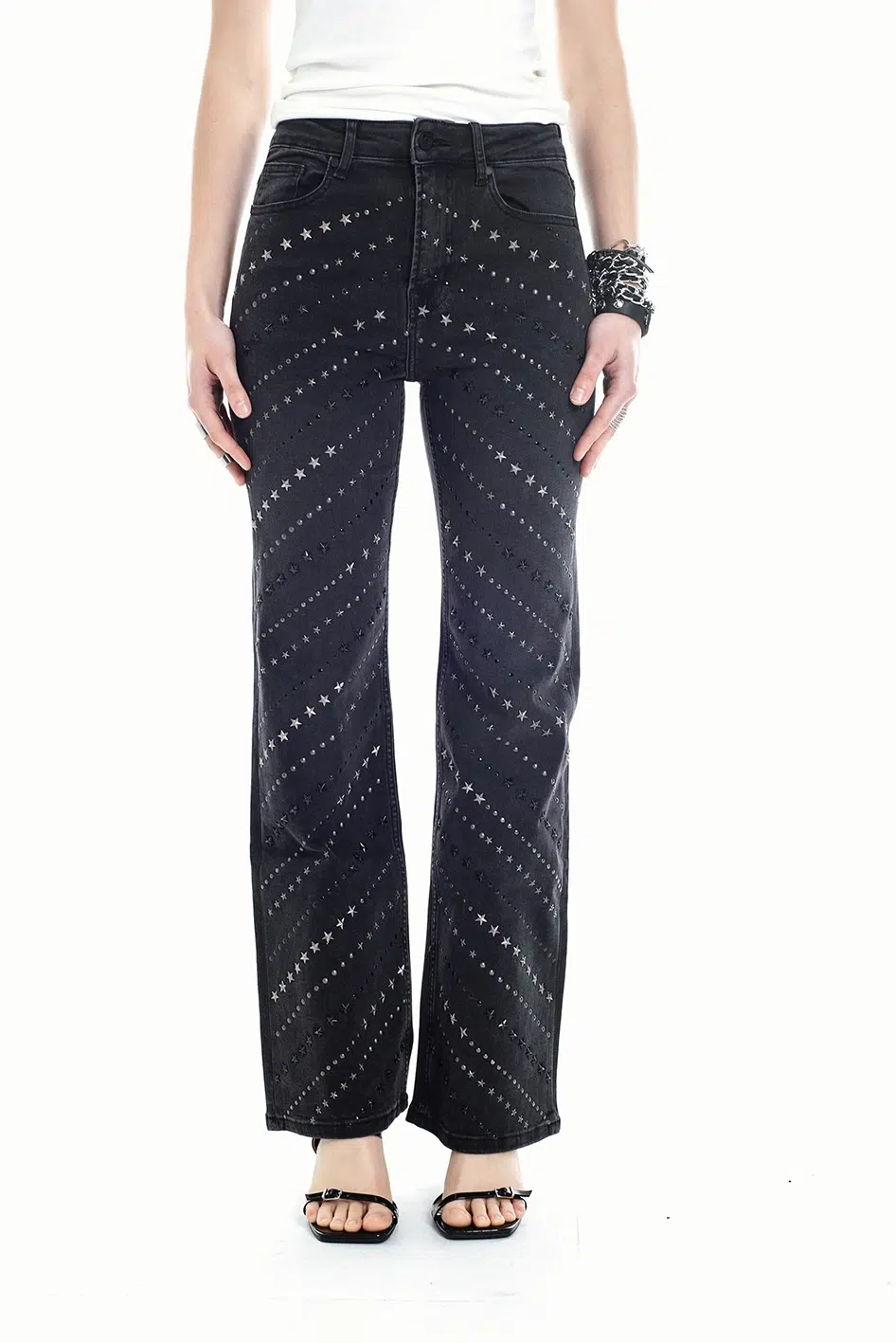 Jean Stud Flare Fit - Imagen 2