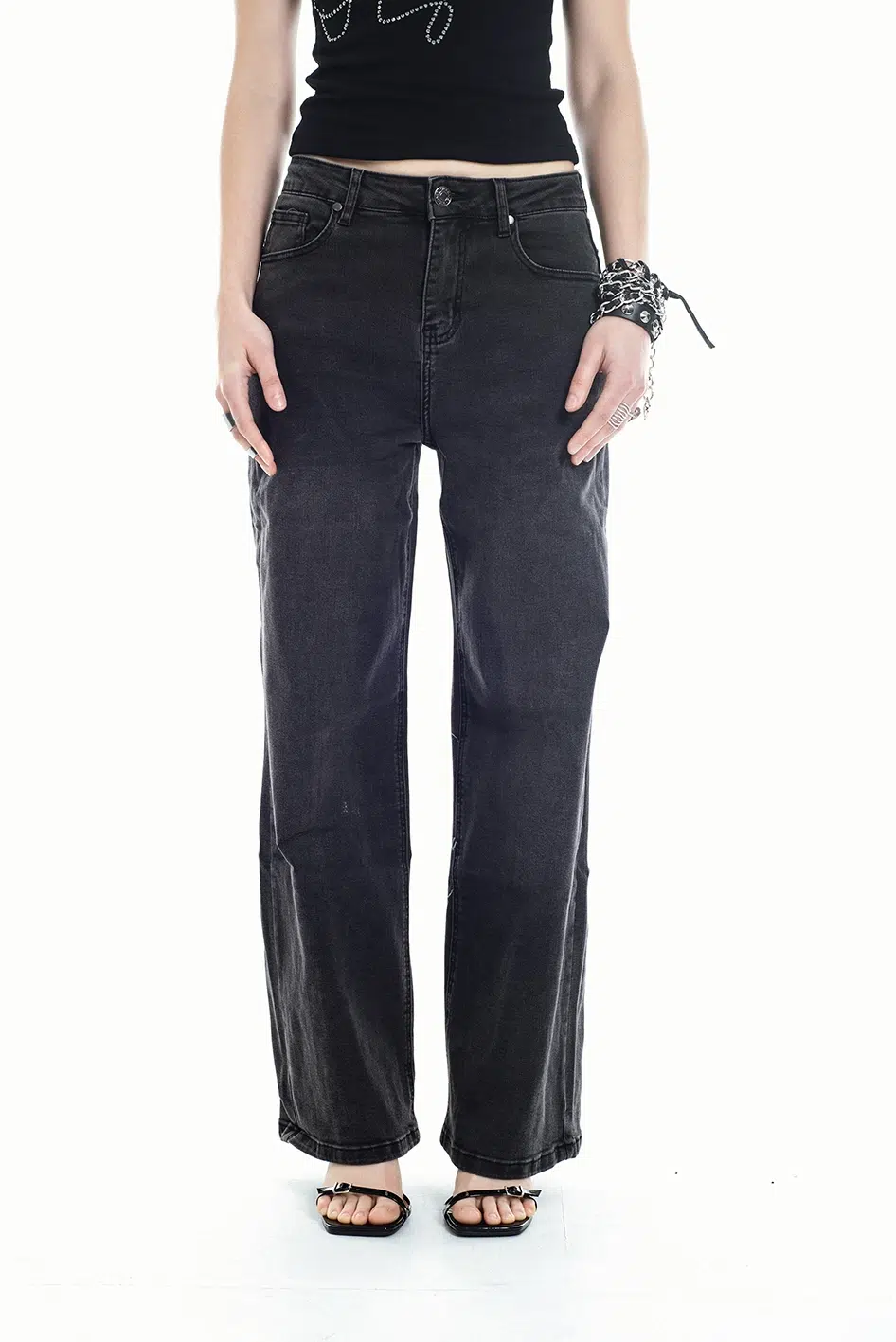 Jean The Punk Wide Leg Black - Imagen 7