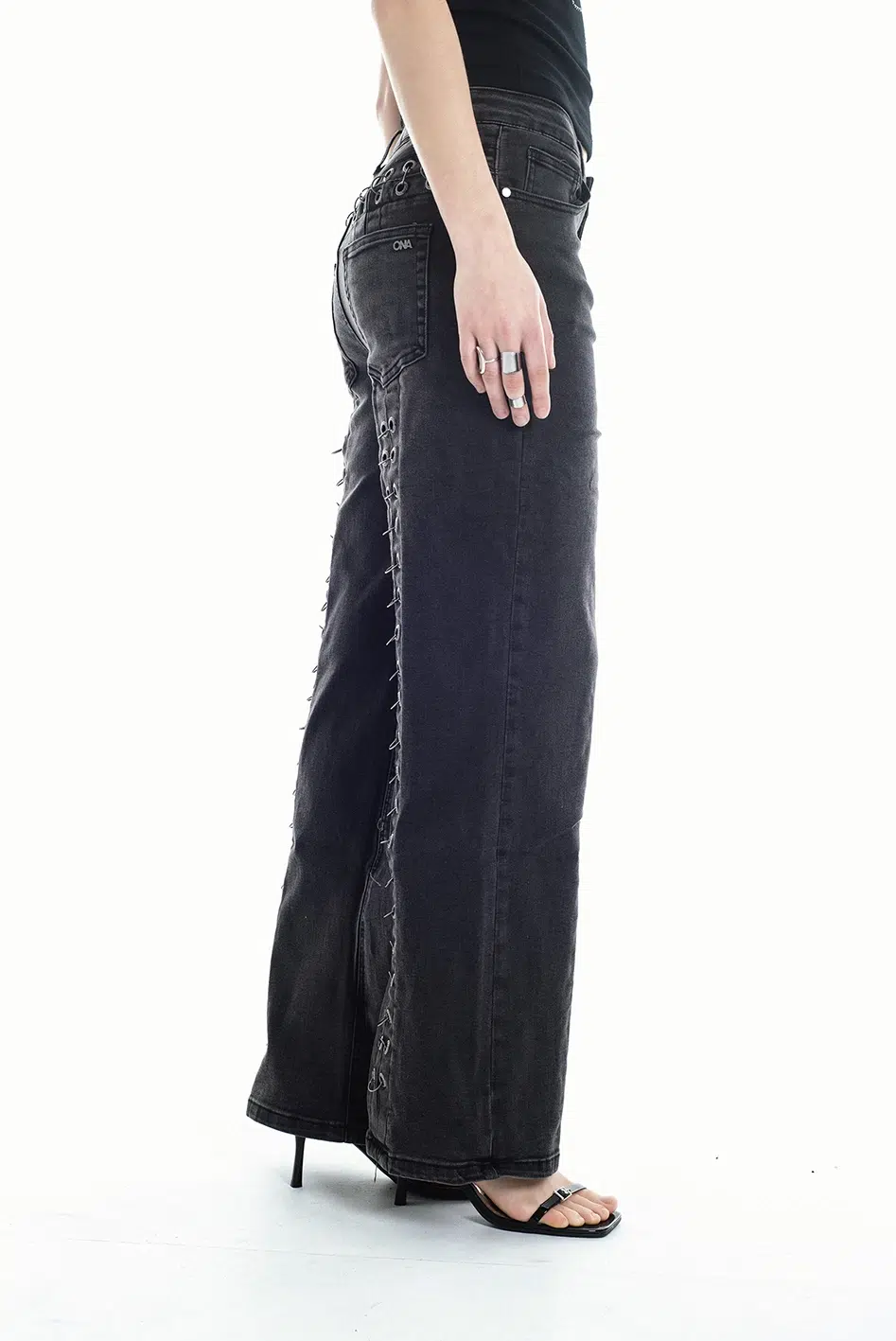Jean The Punk Wide Leg Black - Imagen 6