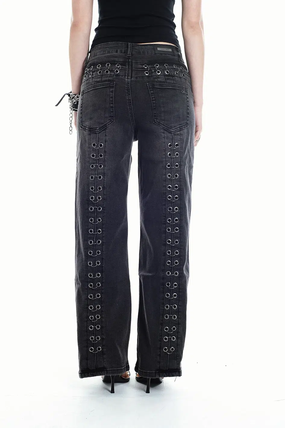 Jean The Punk Wide Leg Black - Imagen 3