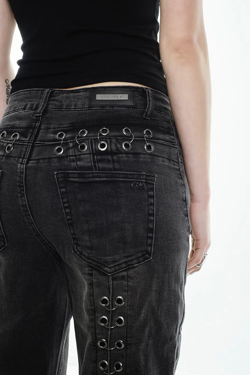 Jean The Punk Wide Leg Black - Imagen 4