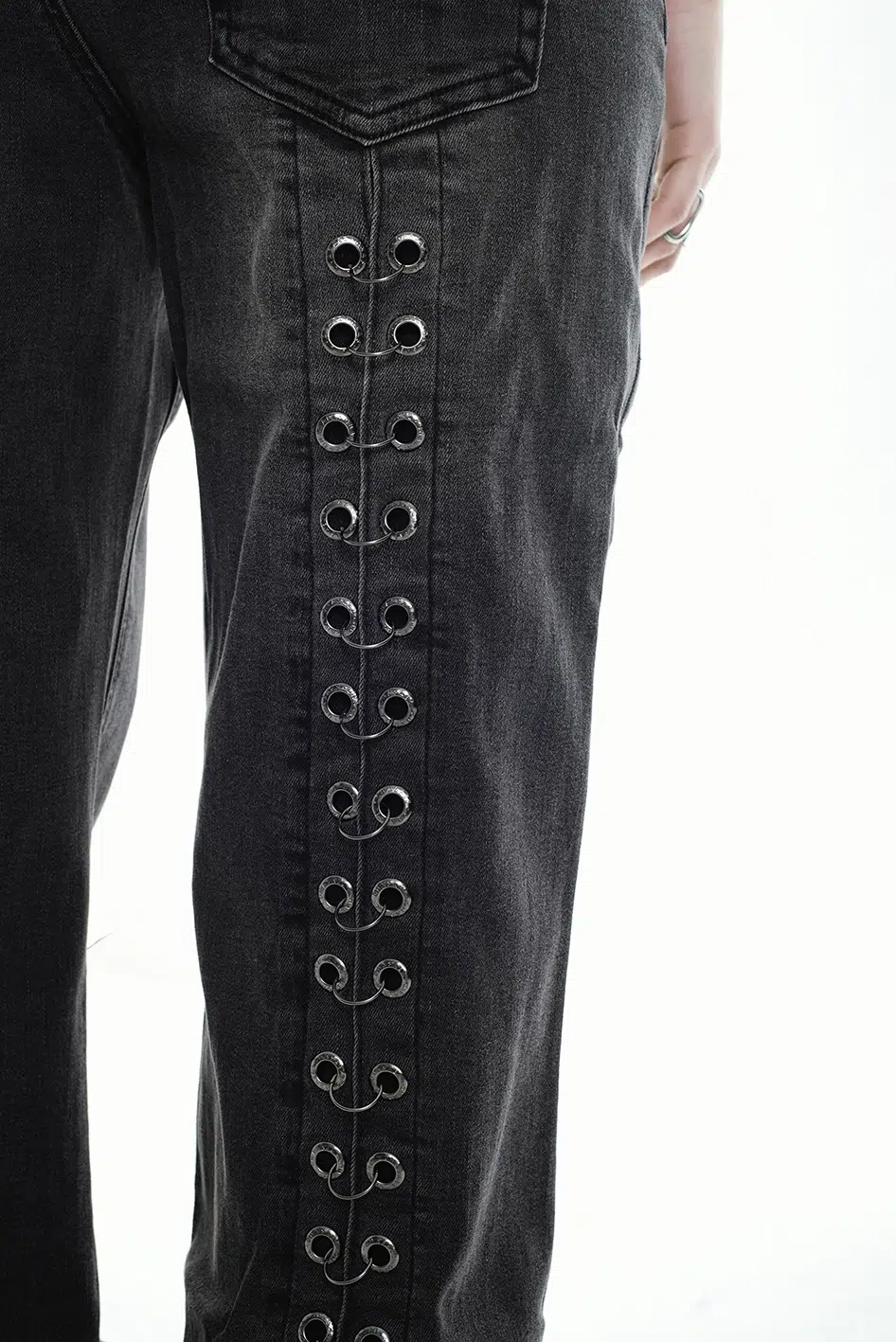 Jean The Punk Wide Leg Black - Imagen 5